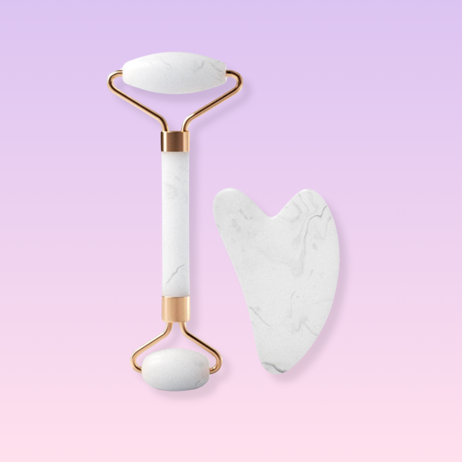 Gua Sha Ansikt – Lifting Massasje Verktøy i Quartz & Jade | Hudpleie Norge