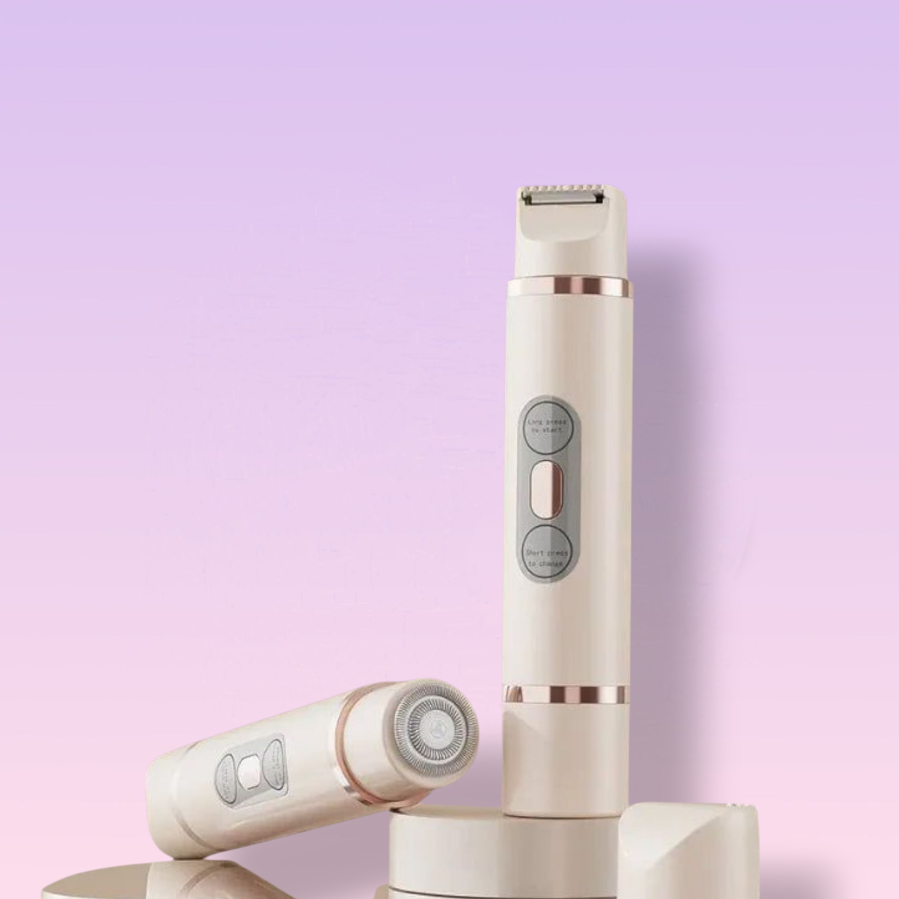 Elektrisk Barbermaskin for Kvinner – Smertefri 2-i-1 Hårfjerning for Ansikt, Bikini, Armhuler og Ben